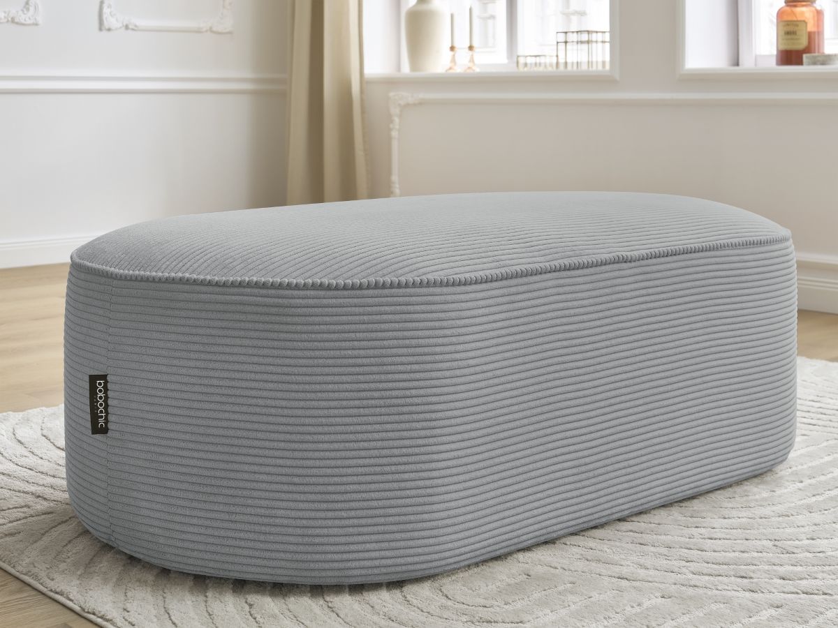 Pouf pour canapé modulable ROUSSEAU velours côtelé