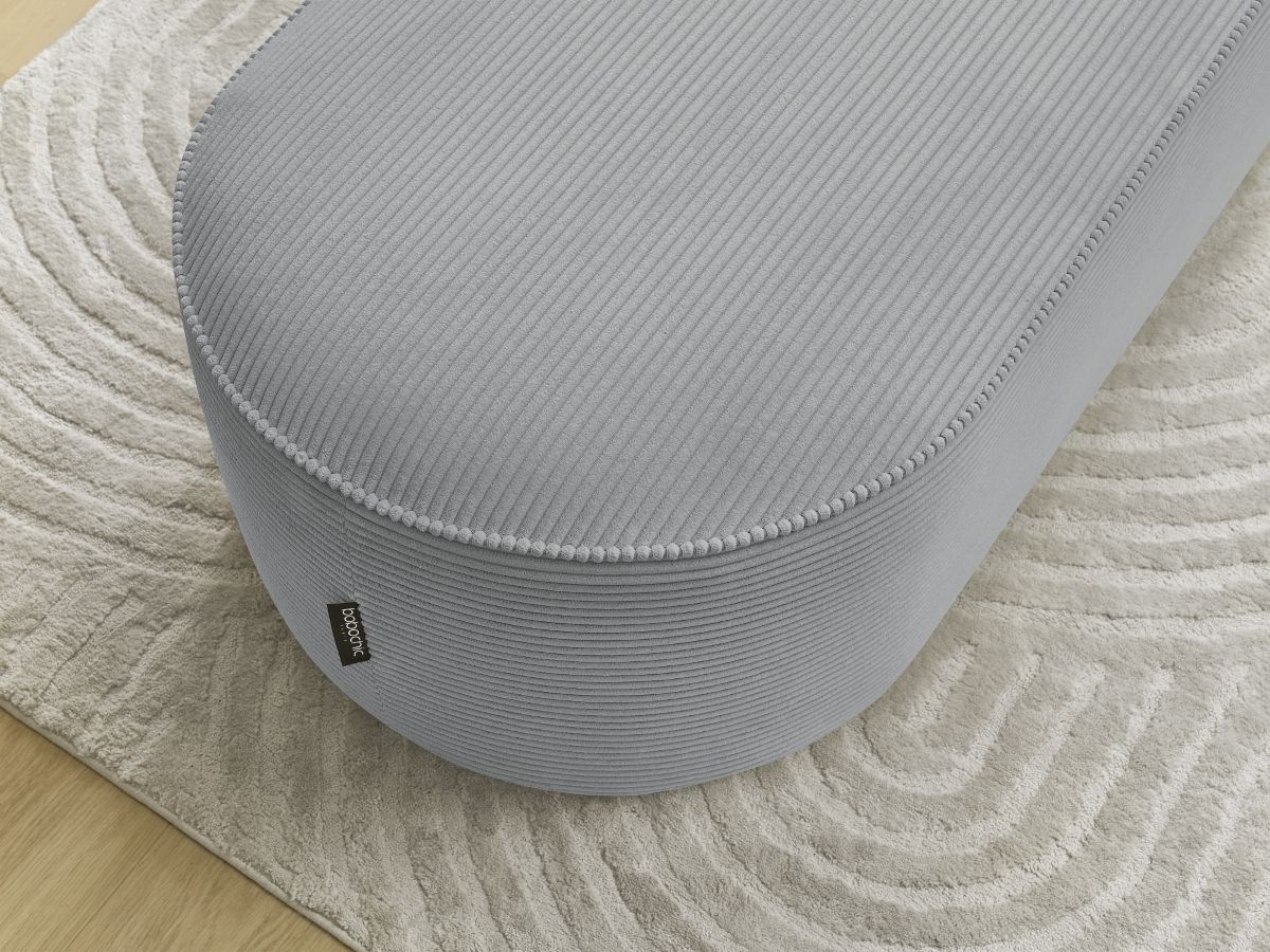 Pouf pour canapé modulable ROUSSEAU velours côtelé