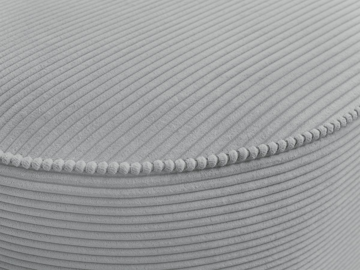 Pouf pour canapé modulable ROUSSEAU velours côtelé