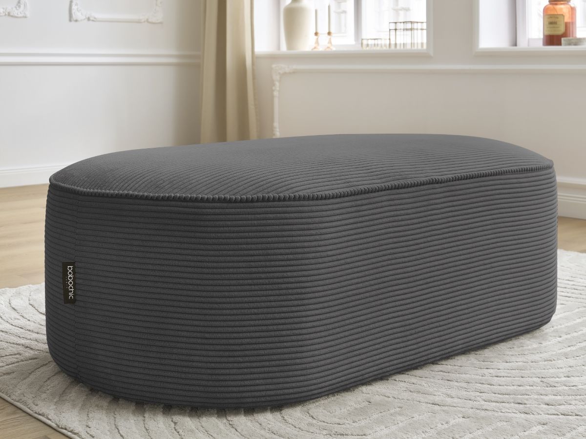 Pouf pour canapé modulable ROUSSEAU velours côtelé
