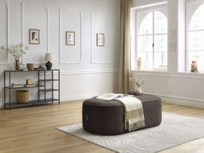 Pouf pour canapé modulable ROUSSEAU velours côtelé