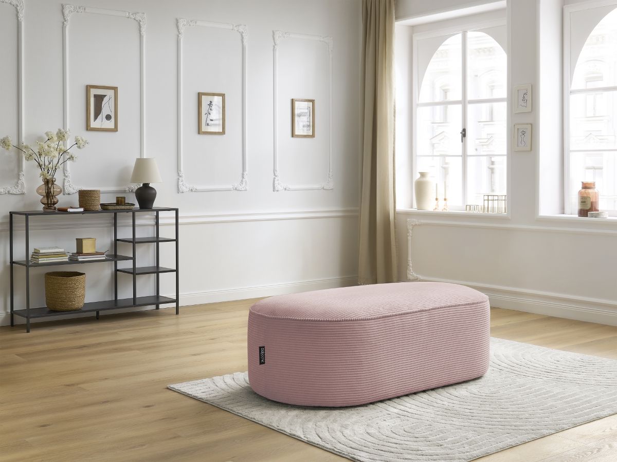 Pouf pour canapé modulable ROUSSEAU velours côtelé