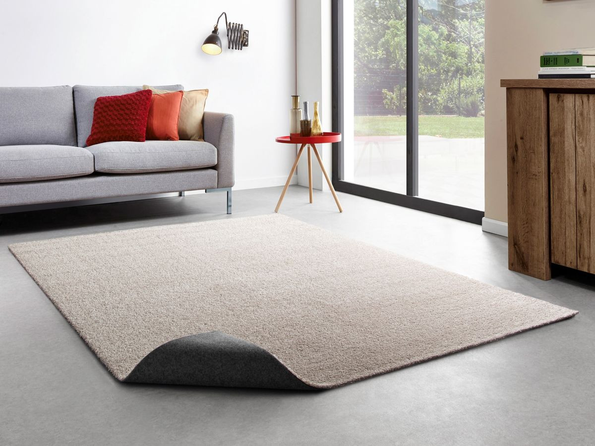 Wasbaar laagpolig vloerkleed MIREILLE effen