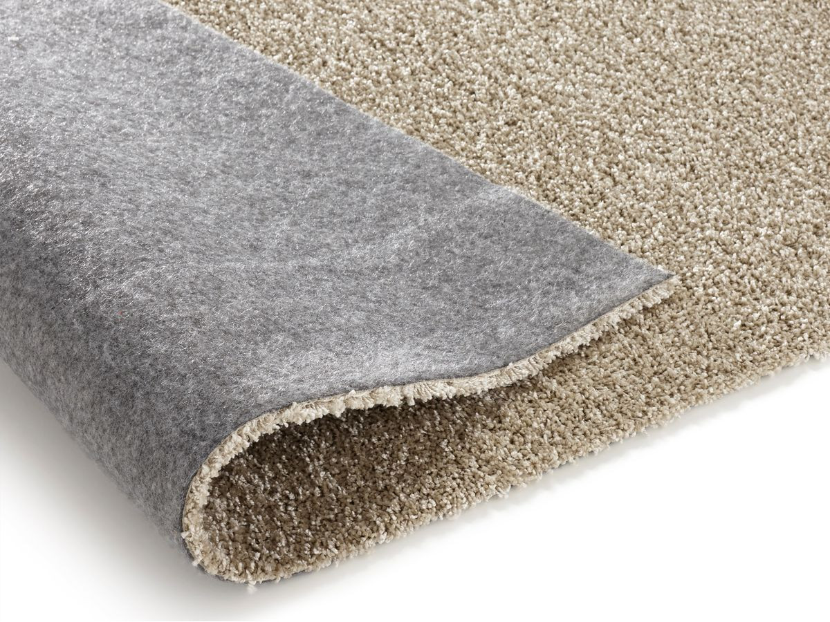 Tapis poils ras lavable MIREILLE uni beige — vue 5
