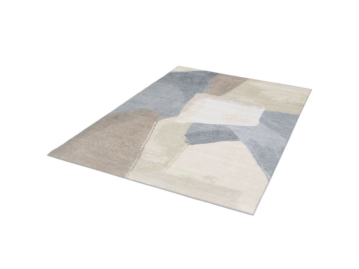 Tapis poils ras DENISE motif abstrait