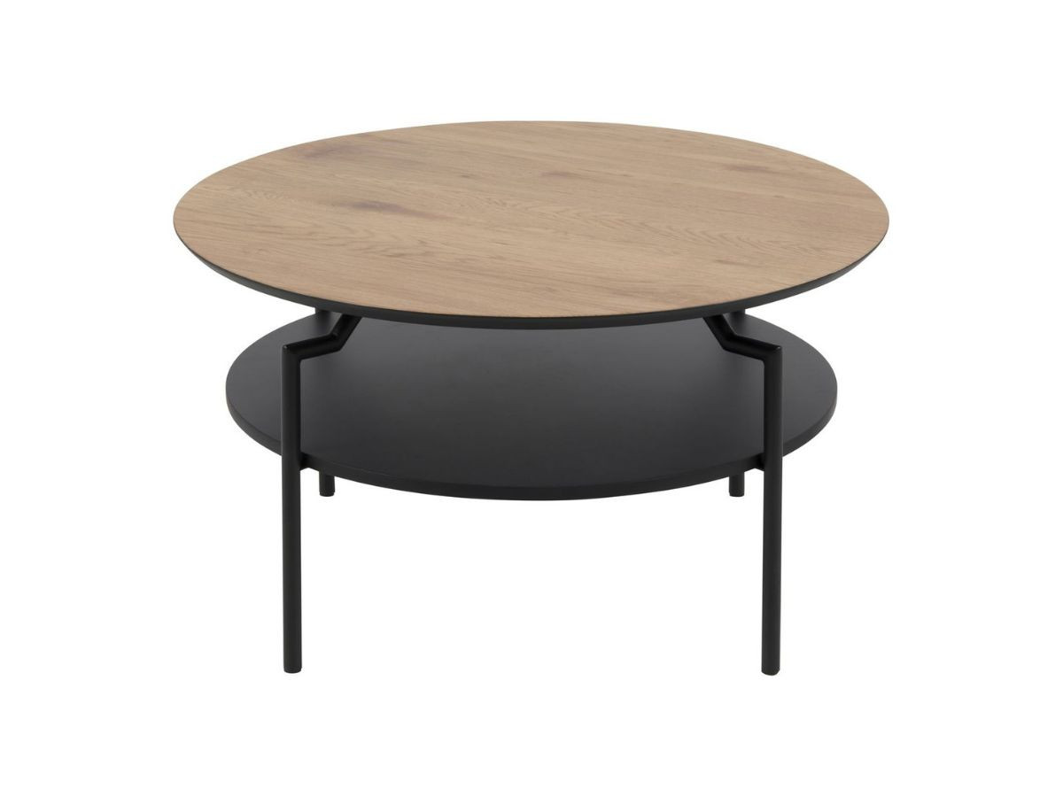 Table basse ronde PIERRE double plateau