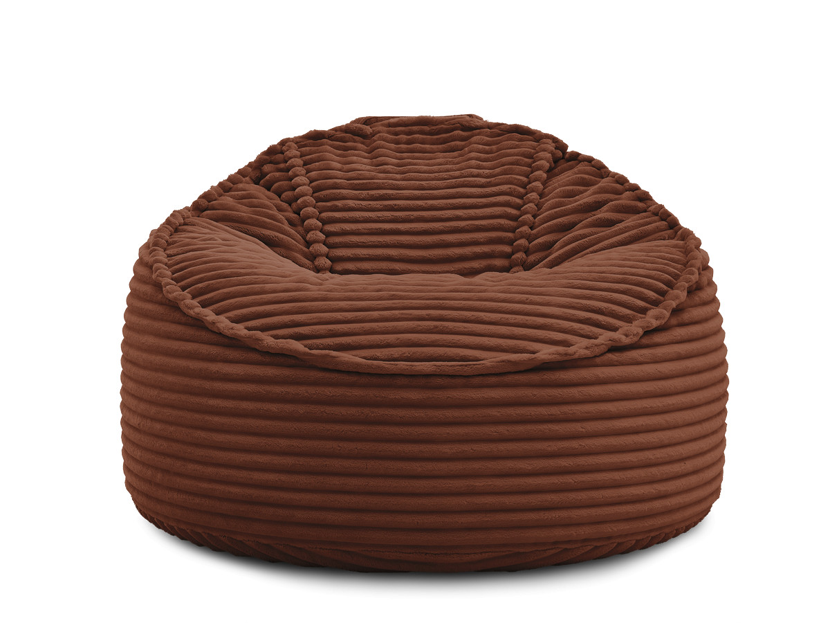Canapé d'angle fixe EVEREST tissu chiné - Orange - Angle droit - 10 coussins