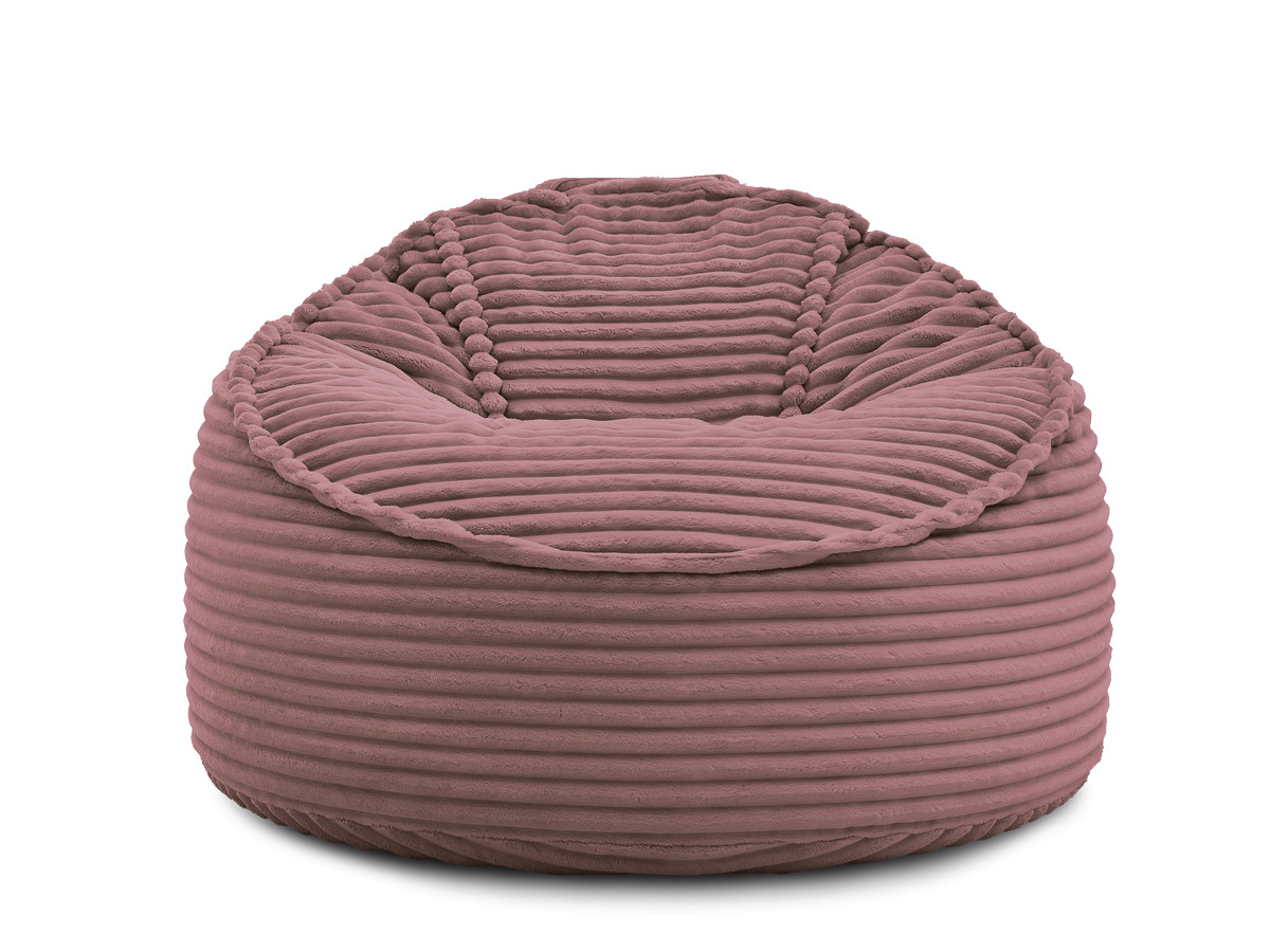 Pouf ultra moelleux SOCRATE gros côtelé doux