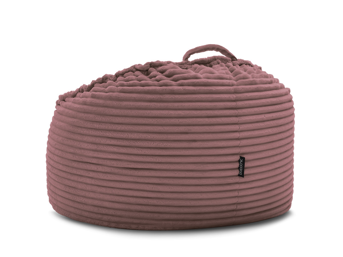 Pouf ultra moelleux SOCRATE gros côtelé doux