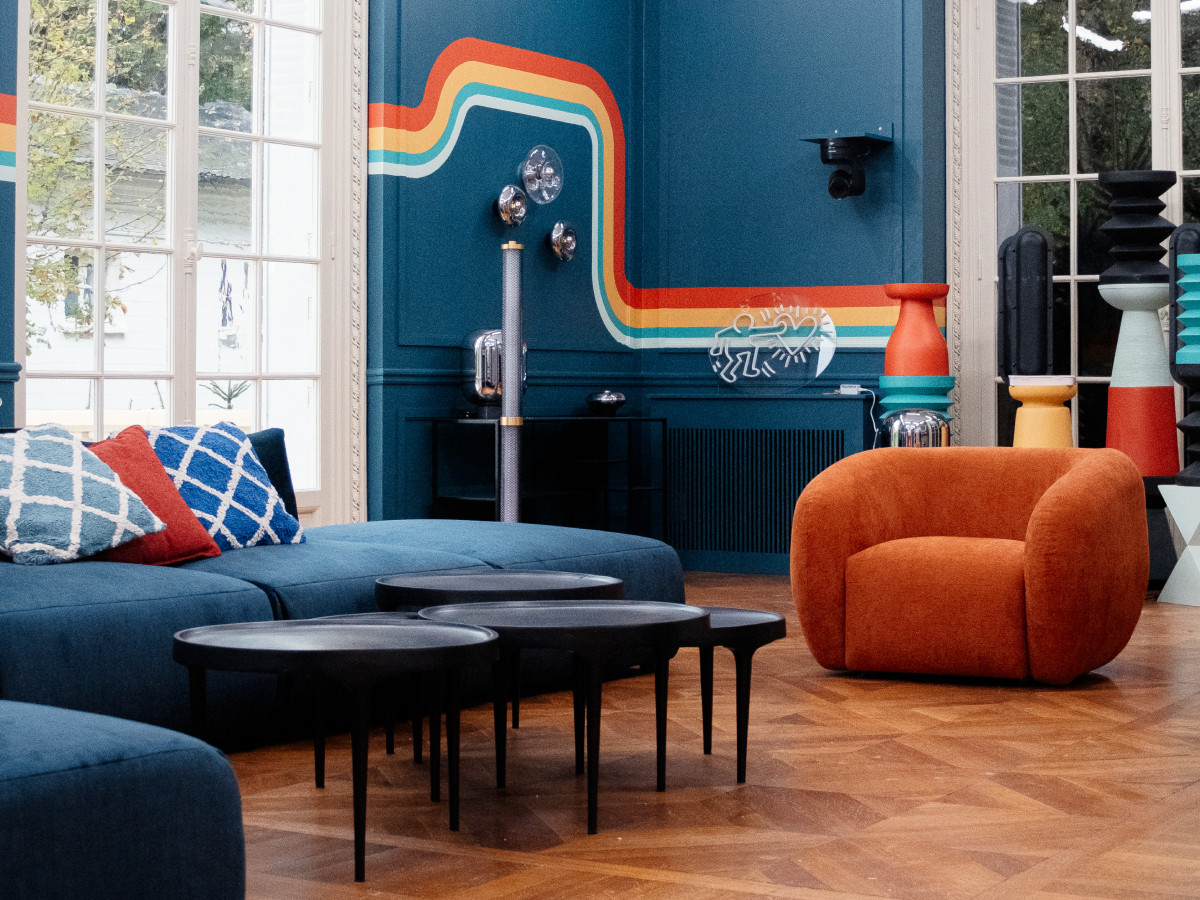 Fauteuil CELINE lisse orange — vue 5