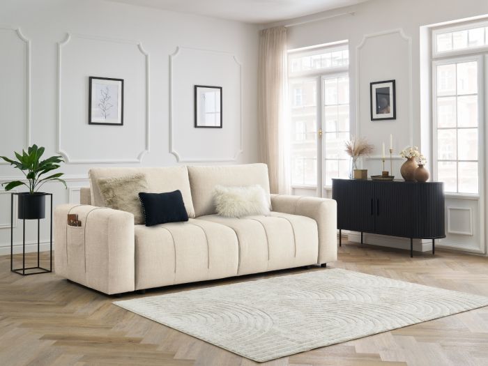 ARSENE prosta sofa z komodą