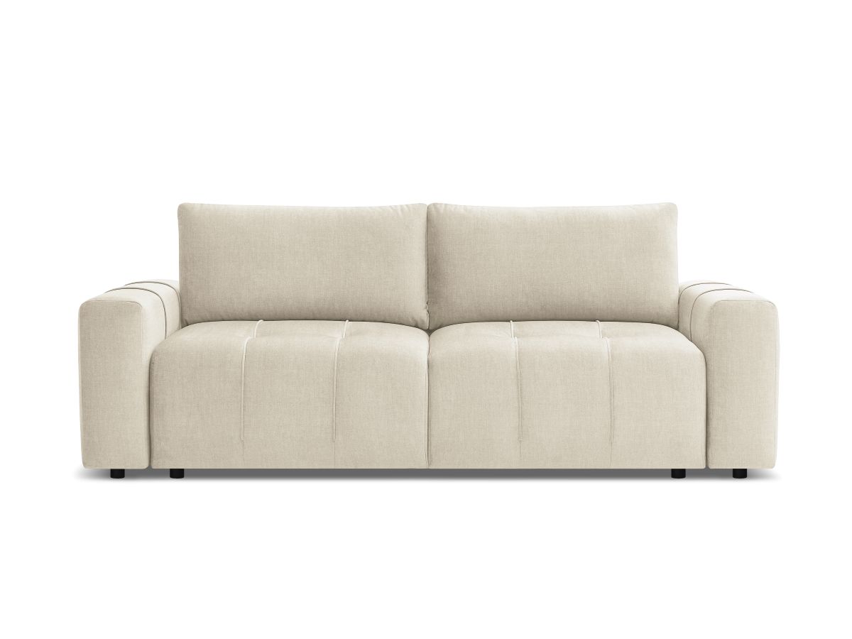 Canapé droit convertible coffre ARSENE tissu velours