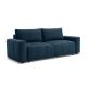 Canapé droit convertible coffre ARSENE tissu velours