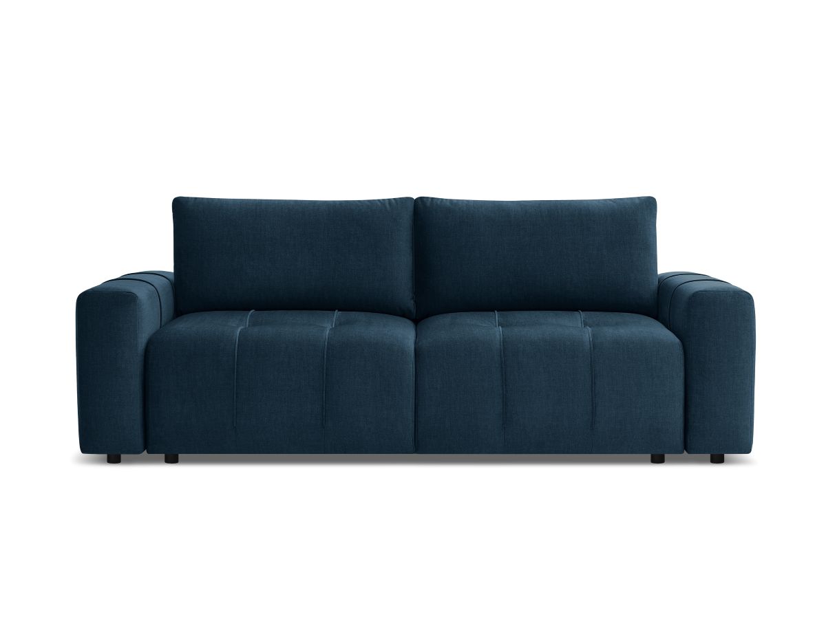 Canapé droit convertible coffre ARSENE tissu velours