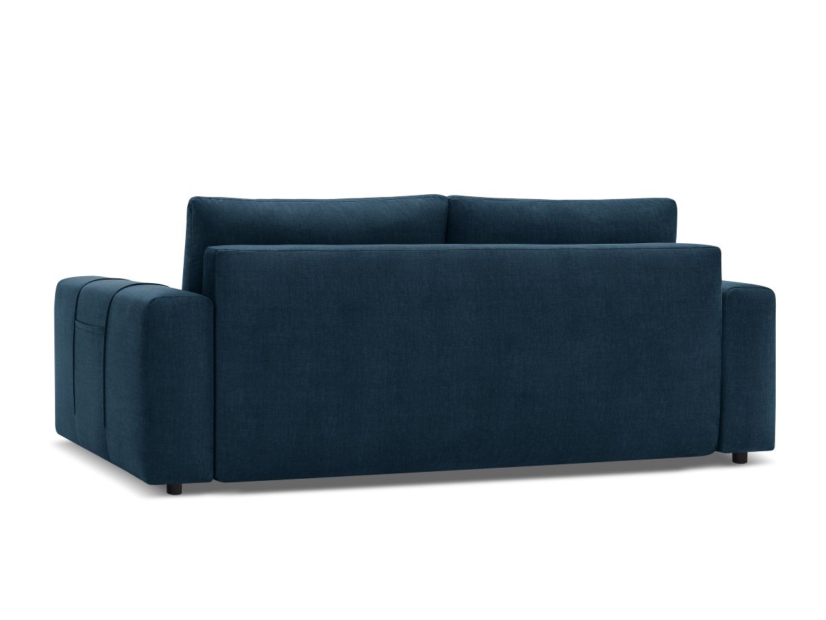 Canapé droit convertible coffre ARSENE tissu velours