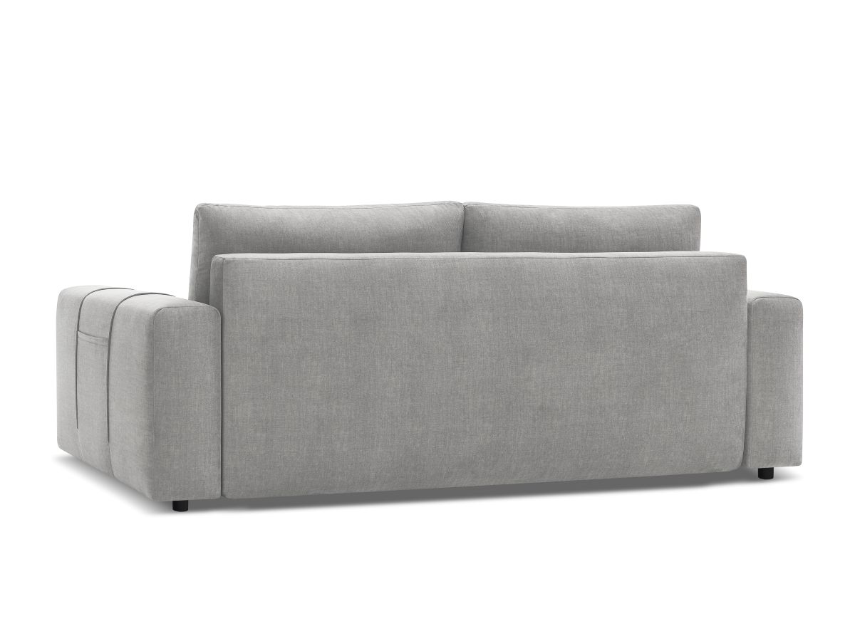 Canapé droit convertible coffre ARSENE tissu velours