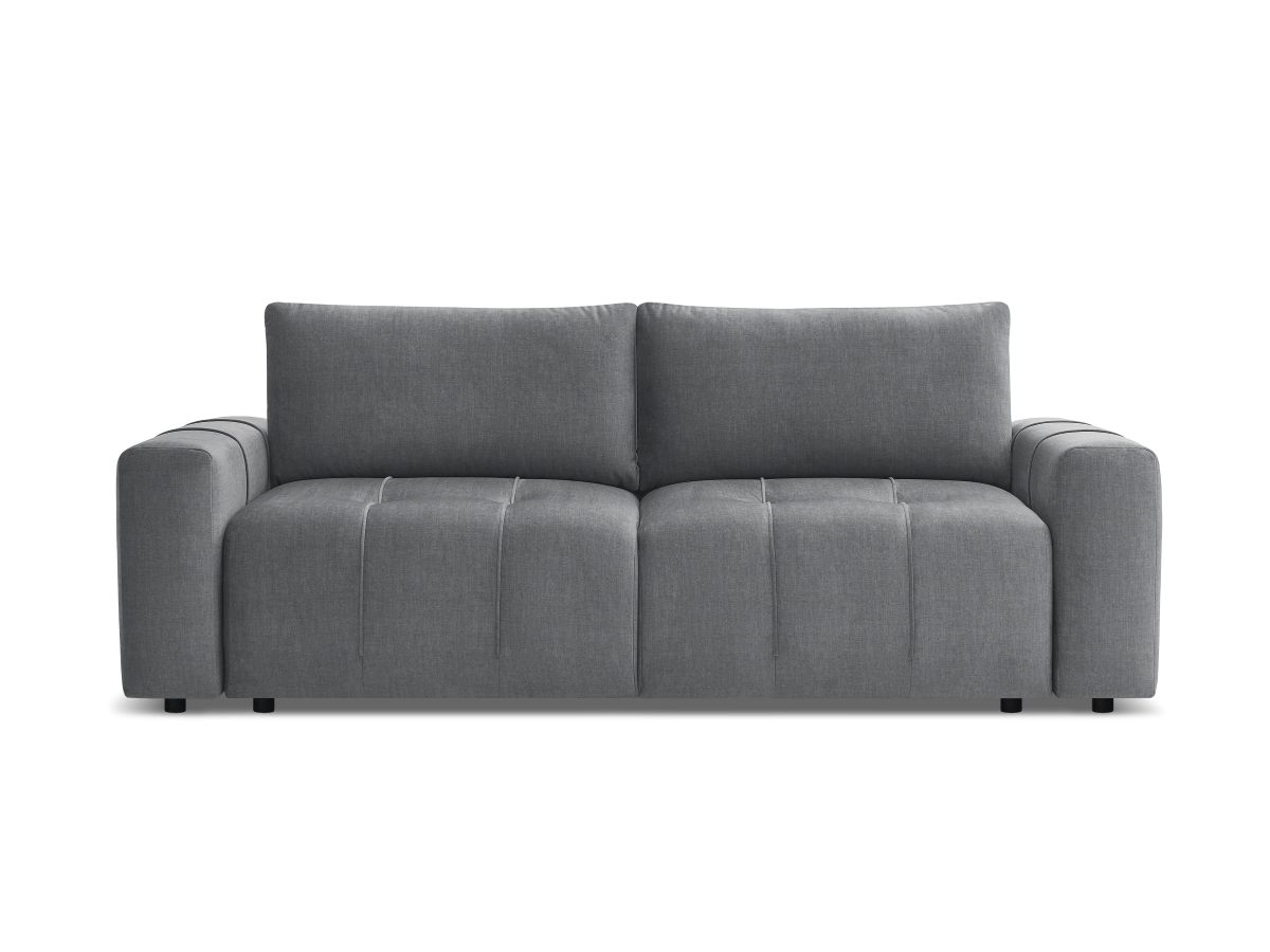 Canapé droit convertible coffre ARSENE tissu velours