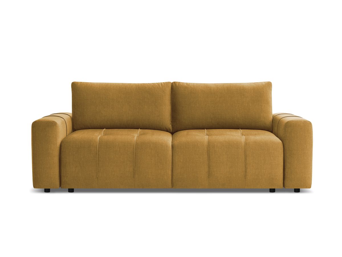 Canapé droit convertible coffre ARSENE tissu velours