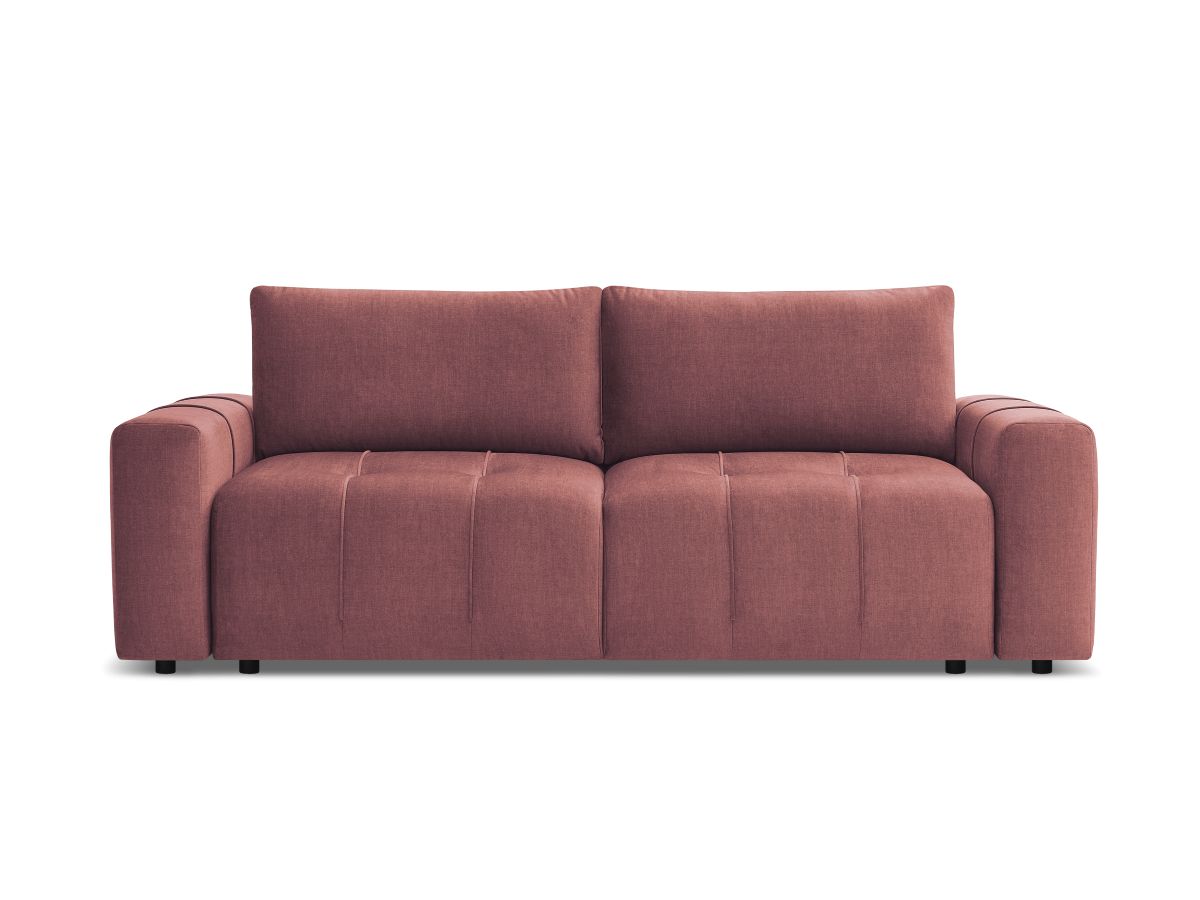 Canapé droit convertible coffre ARSENE tissu velours