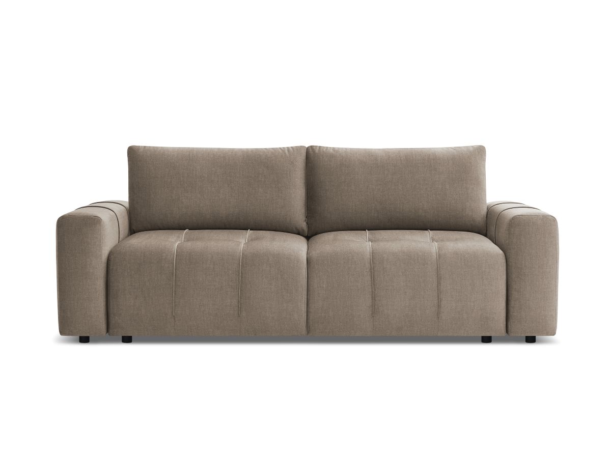 Canapé droit convertible coffre ARSENE tissu velours
