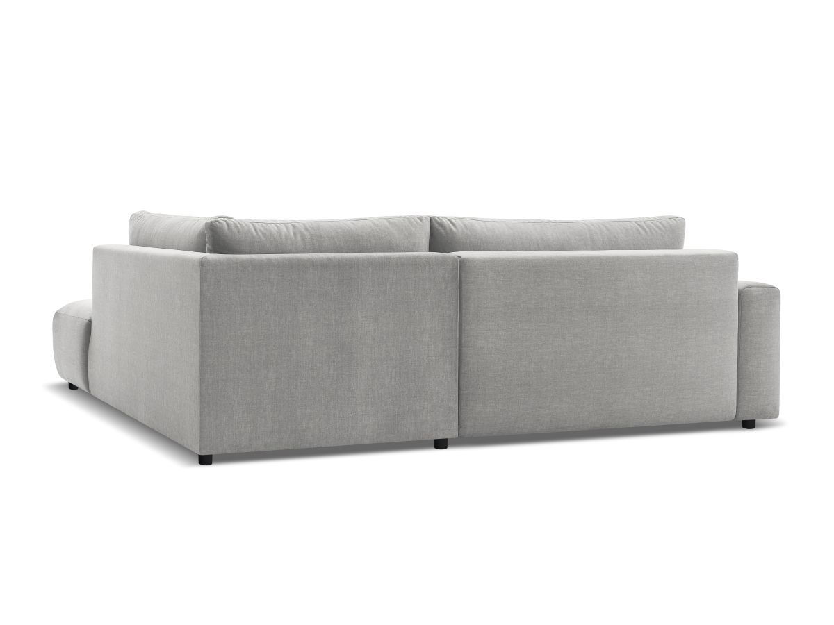 Canapé d'angle L convertible coffre ARSENE tissu velours