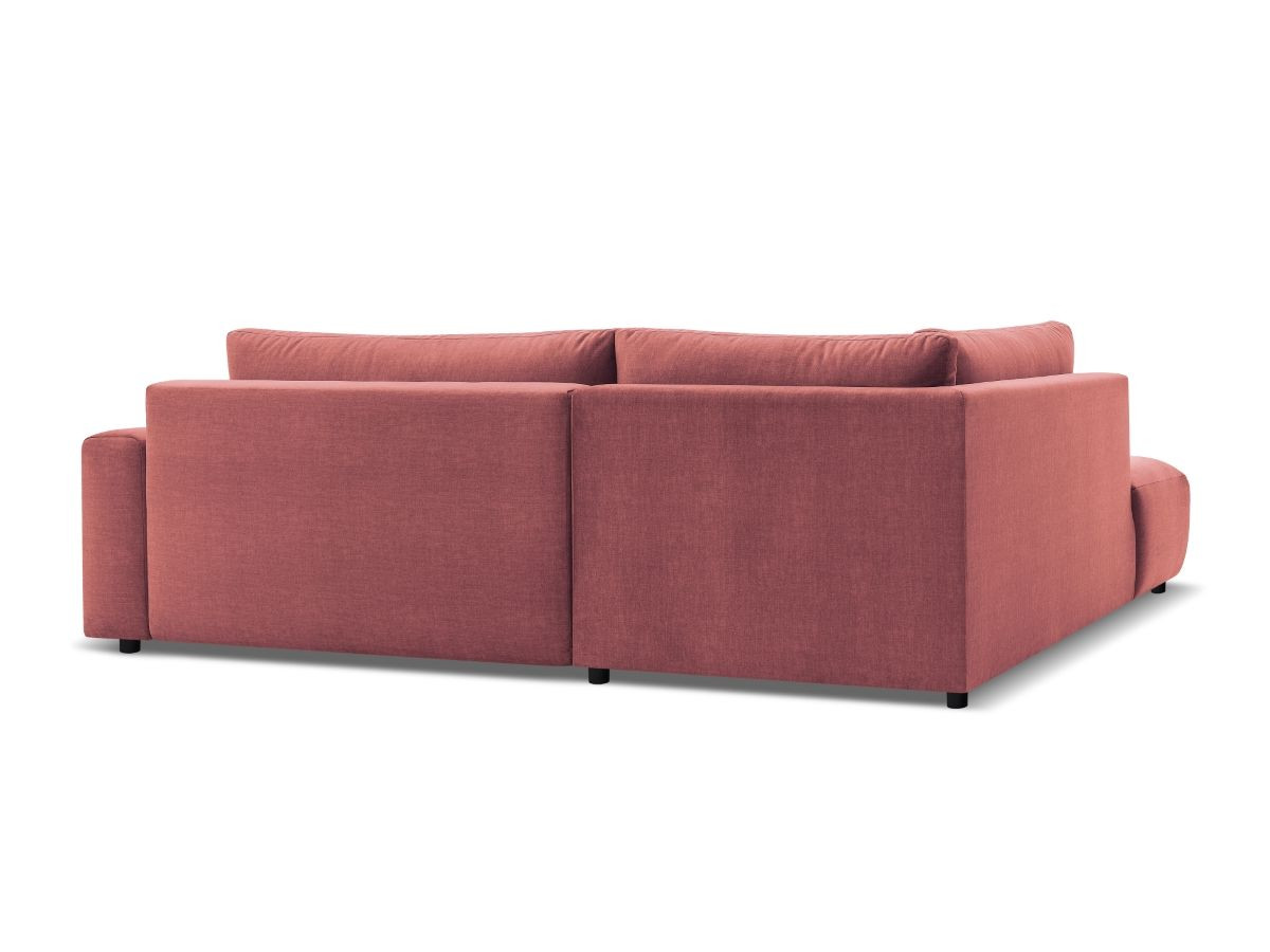Canapé d'angle L convertible coffre ARSENE tissu velours