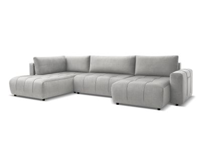 Canapé panoramique convertible coffre ARSENE tissu velours