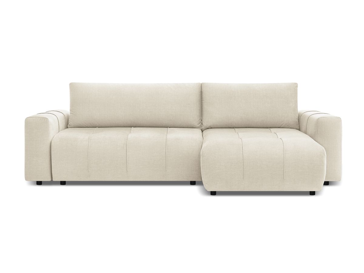 Canapé d'angle réversible convertible coffre ARSENE tissu velours