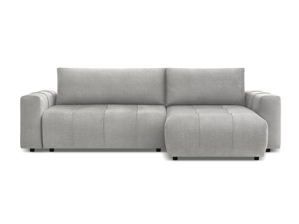 Canapé d'angle réversible convertible coffre ARSENE tissu velours