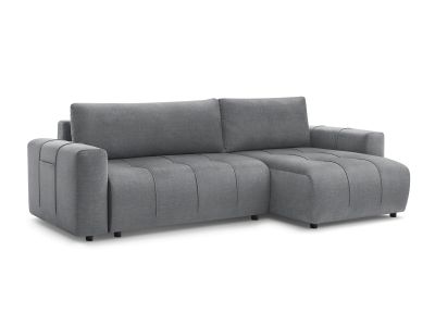 Canapé d'angle réversible convertible coffre ARSENE tissu velours