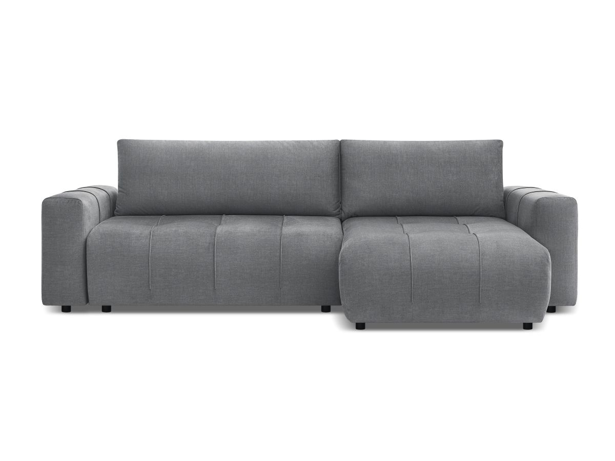 Canapé d'angle réversible convertible coffre ARSENE tissu velours