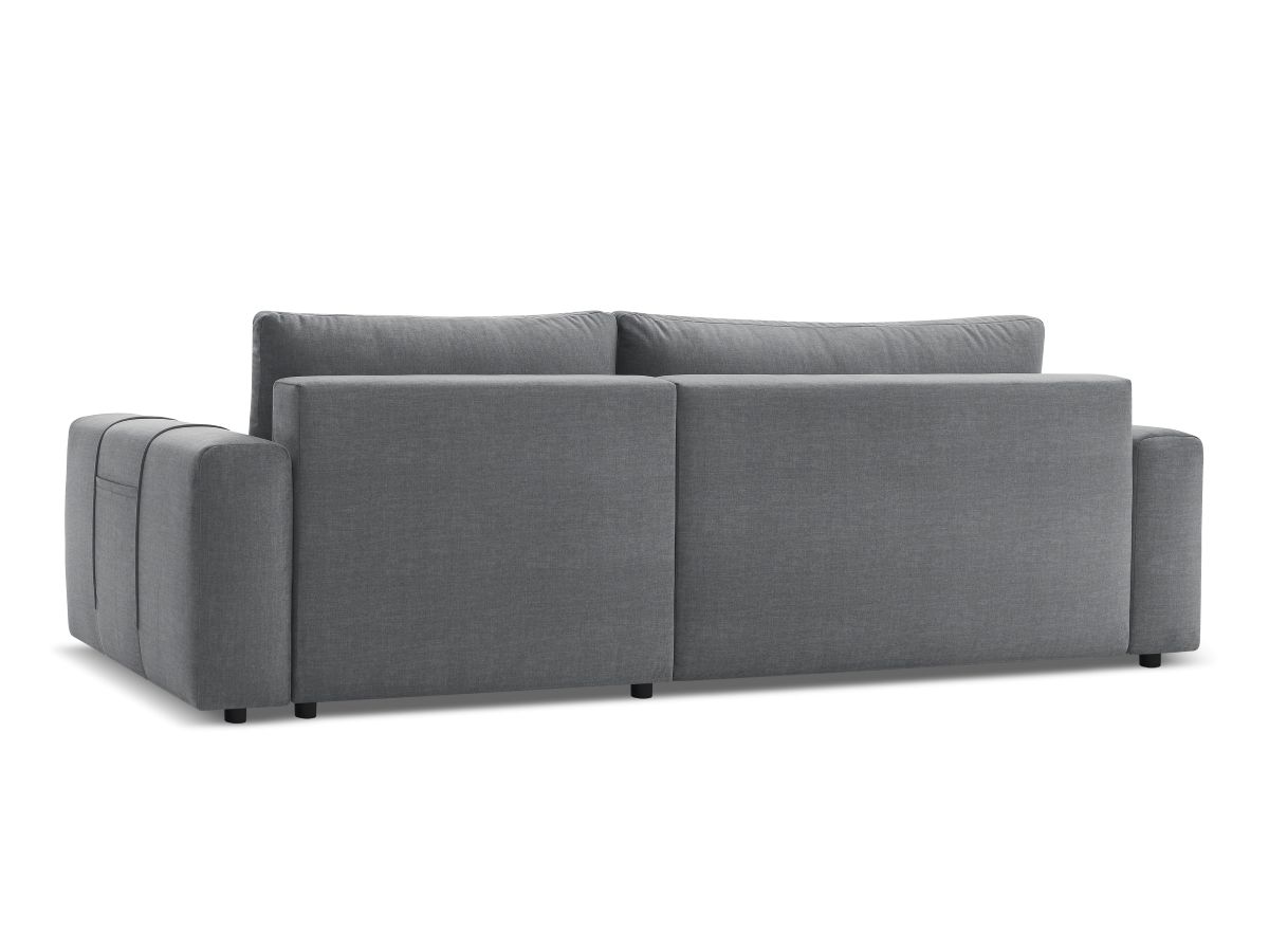 Canapé d'angle réversible convertible coffre ARSENE tissu velours