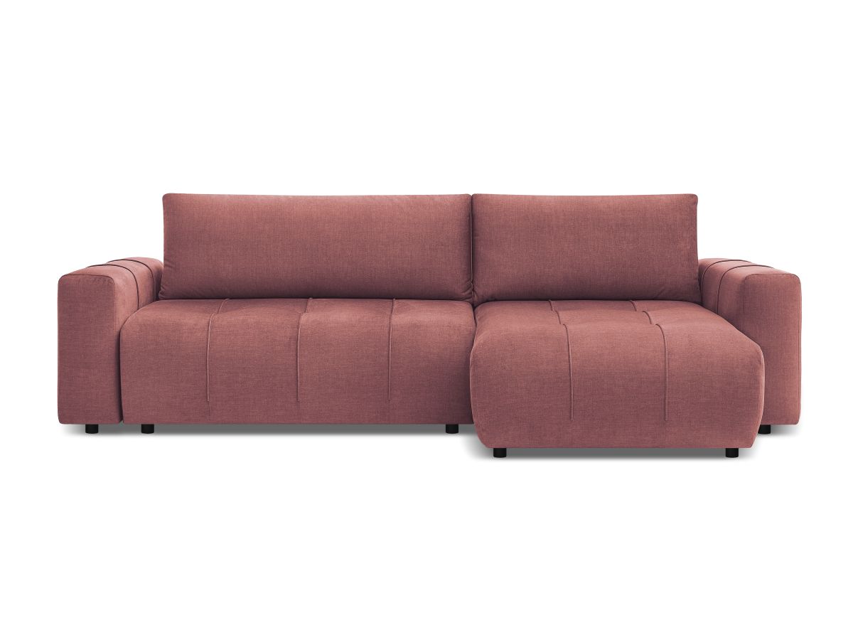Canapé d'angle réversible convertible coffre ARSENE tissu velours