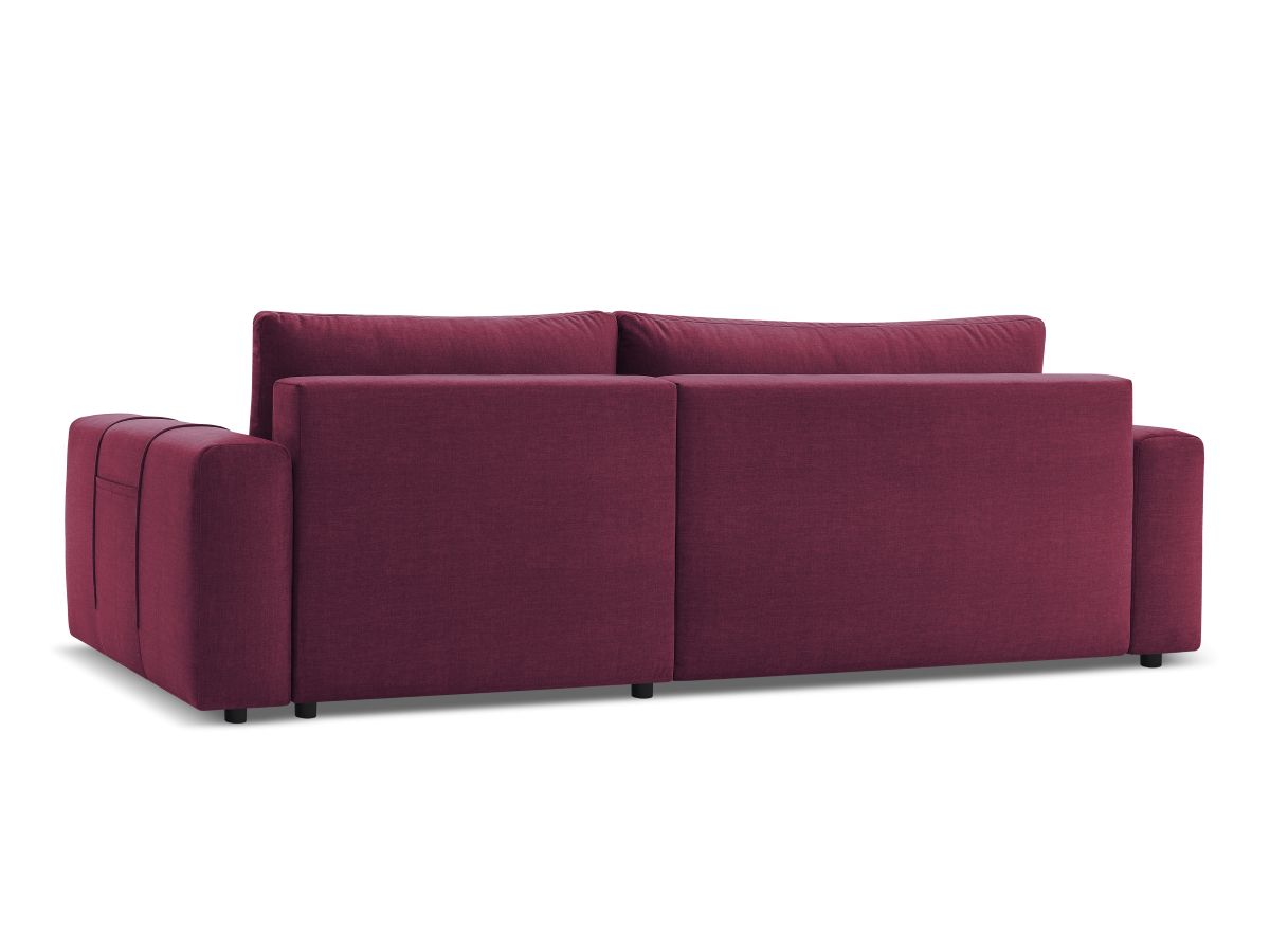 Canapé d'angle réversible convertible coffre ARSENE tissu velours