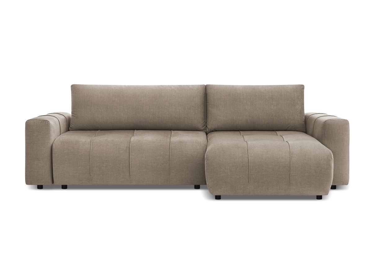 Canapé d'angle réversible convertible coffre ARSENE tissu velours