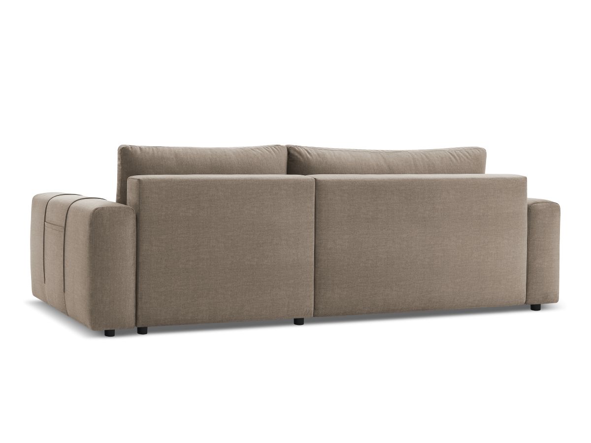 Canapé d'angle réversible convertible coffre ARSENE tissu velours