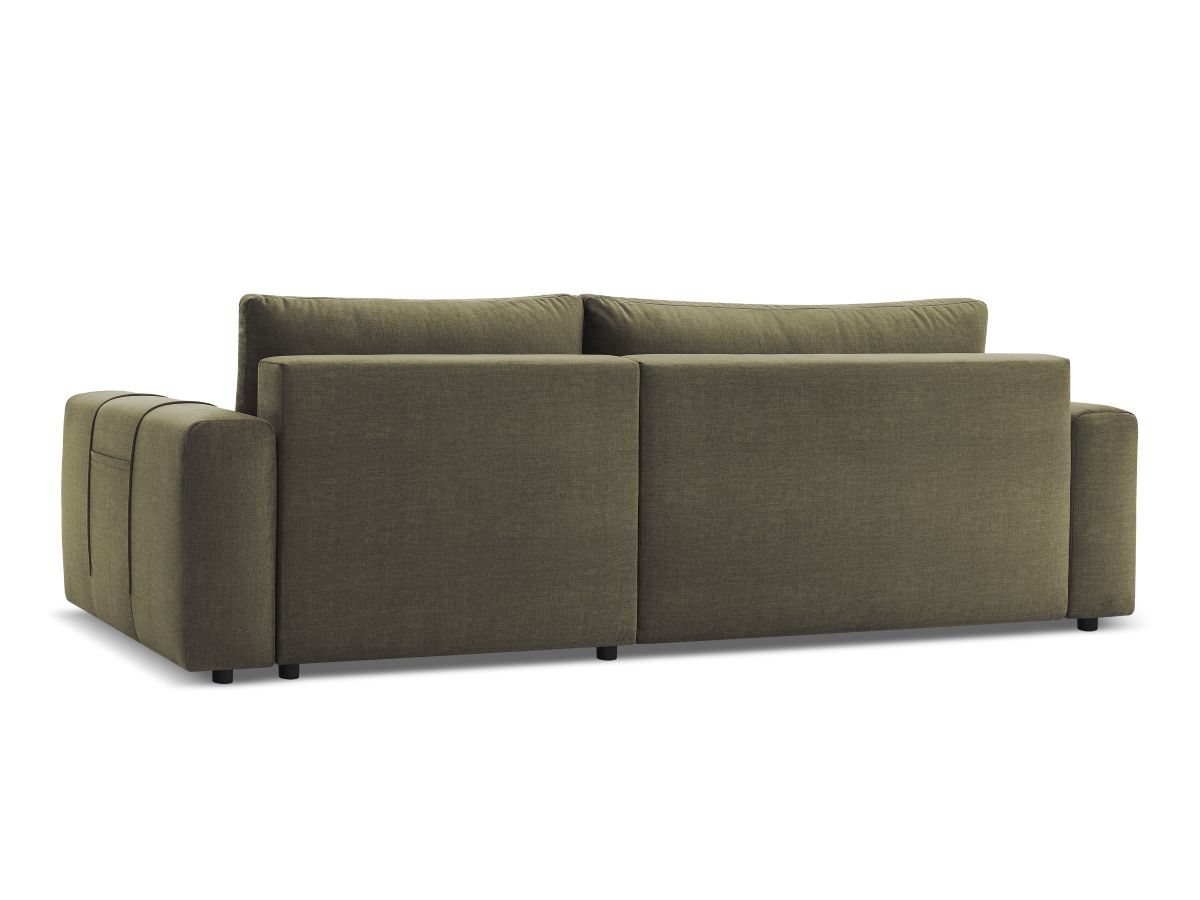 Canapé d'angle réversible convertible coffre ARSENE tissu velours