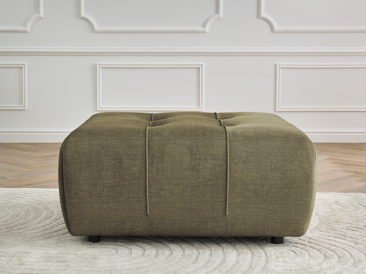 Pouf ARSENE velours vert — vue 6