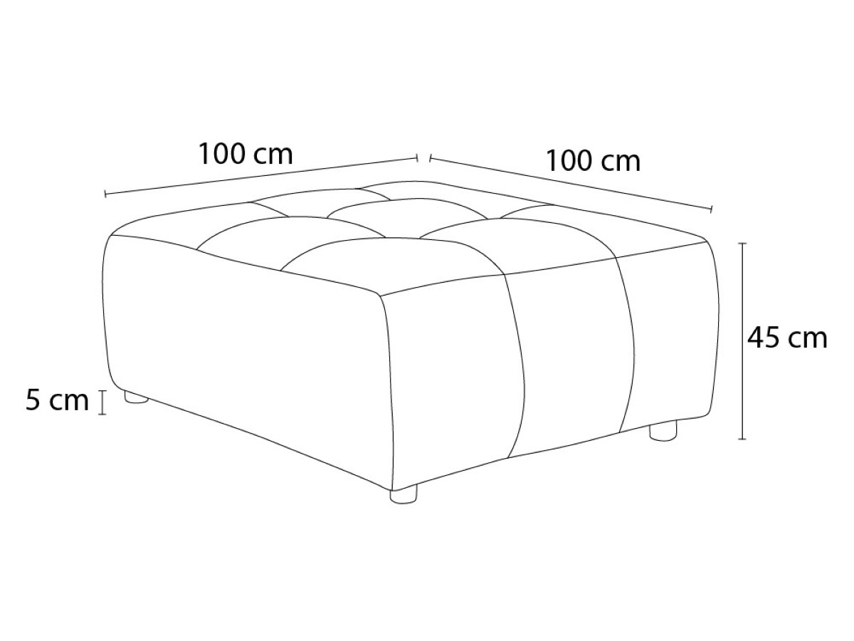 Canapé d'angle fixe EVEREST tissu chiné - Orange - Angle droit - 10 coussins