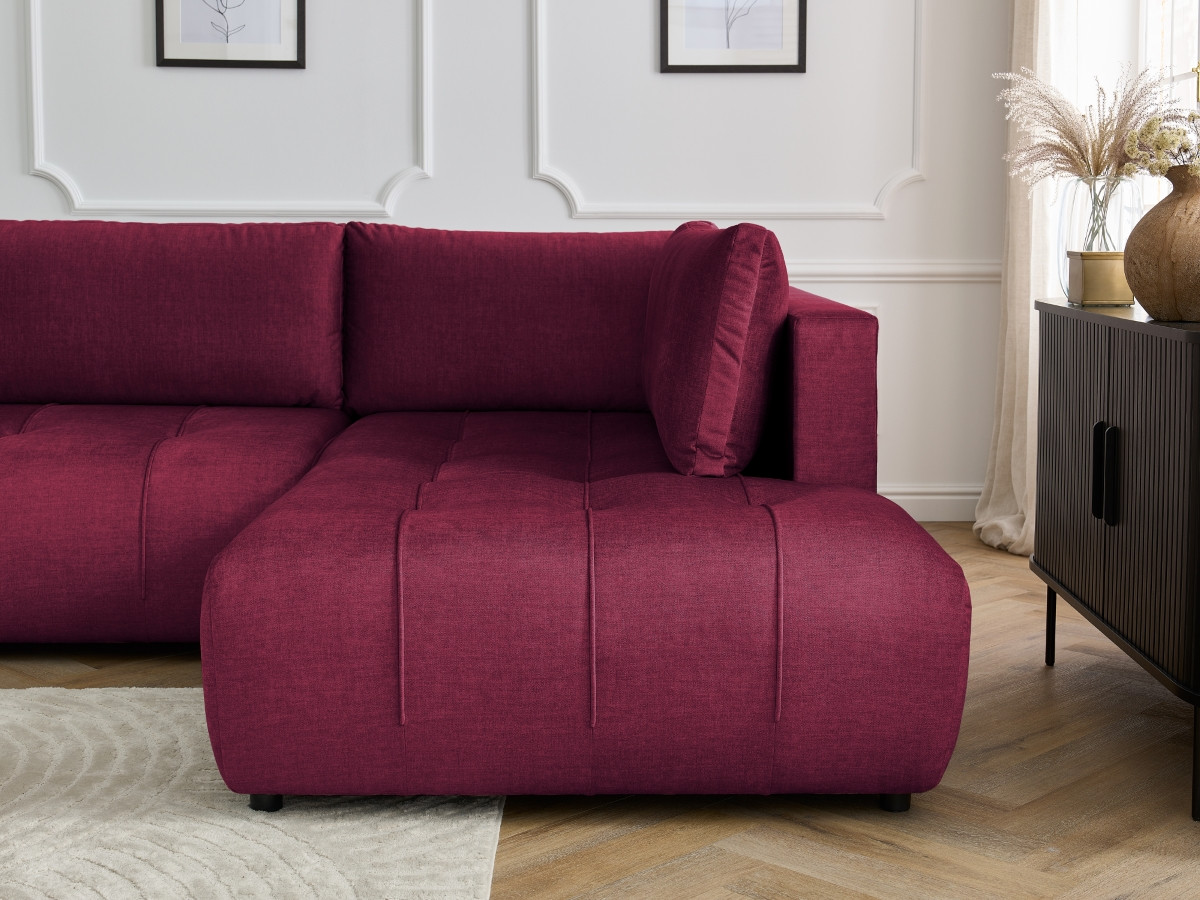 ARSENE converteerbare panoramische bank met opbergruimte van fluwelen stof