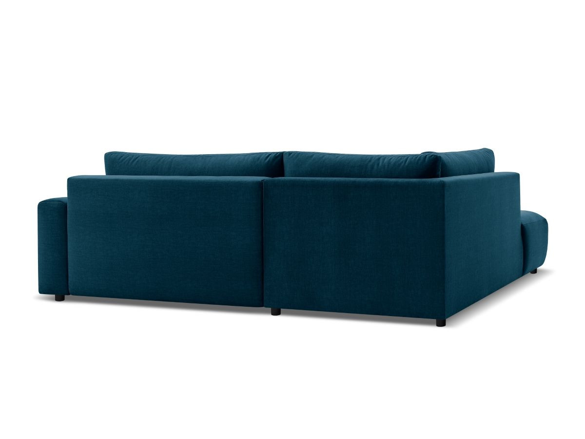 Canapé d'angle L convertible coffre ARSENE tissu velours