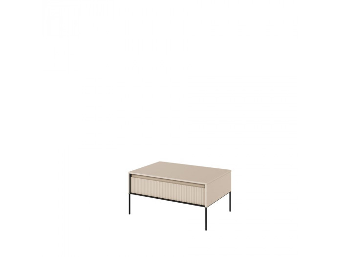 Table basse 1 porte 100 cm LENARA avec tasseaux