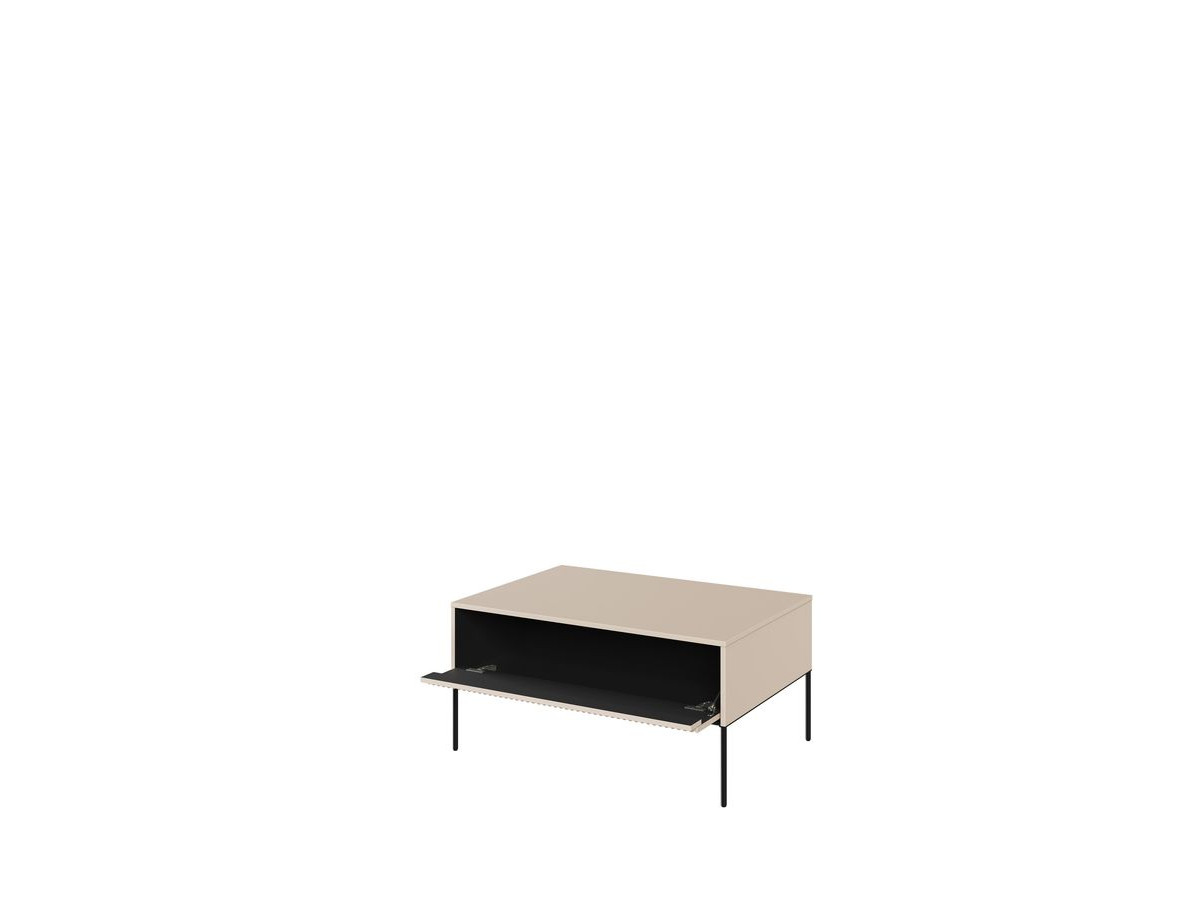 Table basse 1 porte 100 cm LENARA avec tasseaux