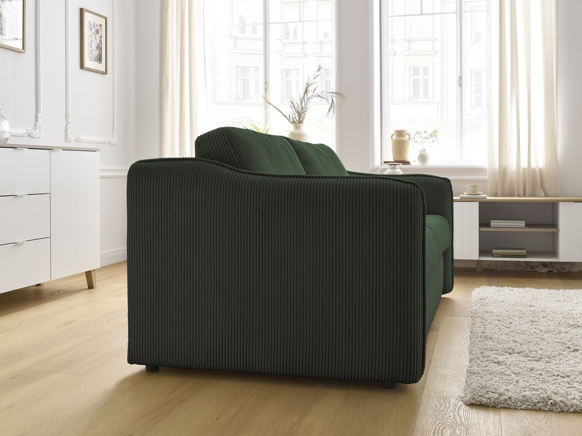 LENNY omvormbare rechte bank met snelle opening, 2-laags corduroy