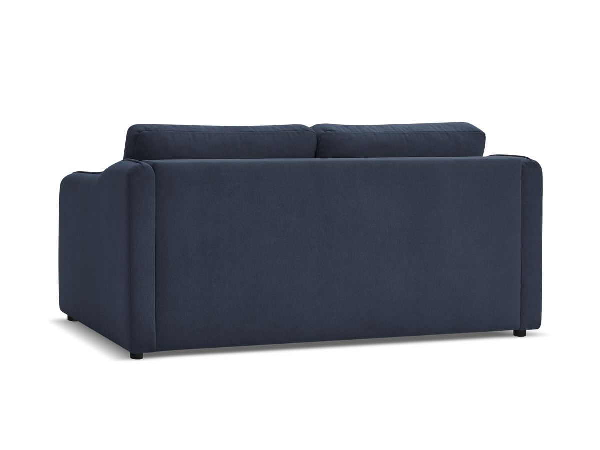Canapé droit convertible LENNY ouverture express 2 plis tissu lisse