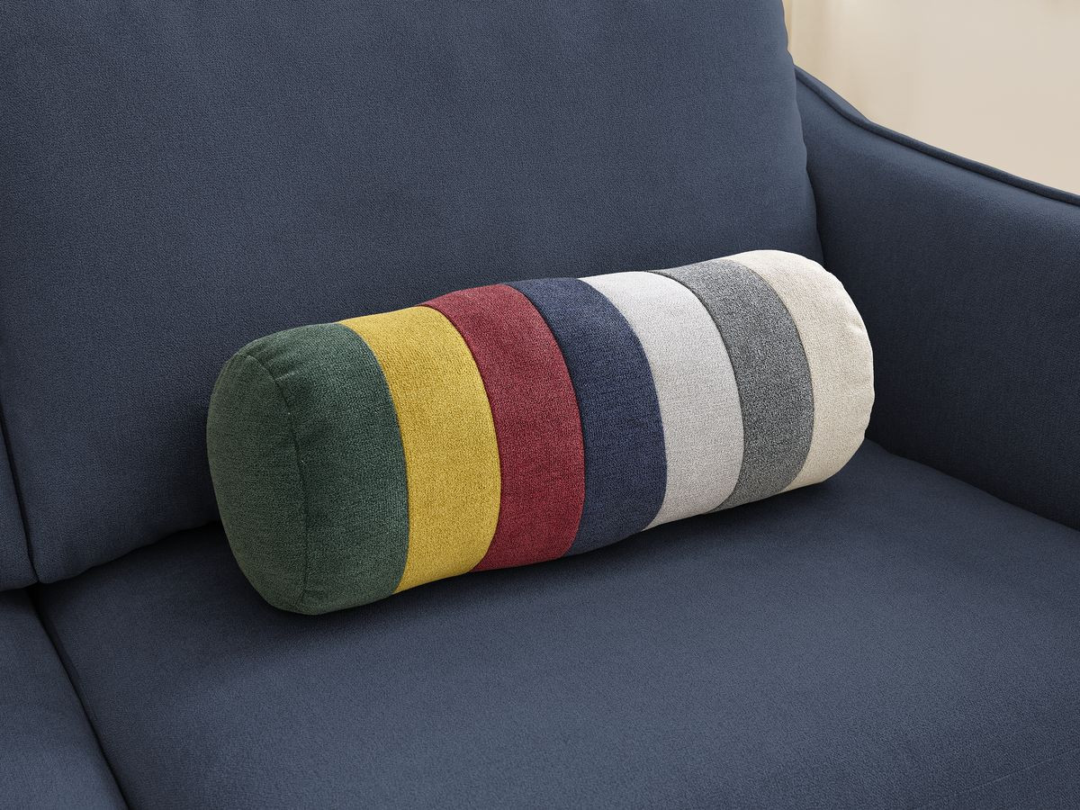 Canapé droit convertible LENNY ouverture express 2 plis tissu lisse