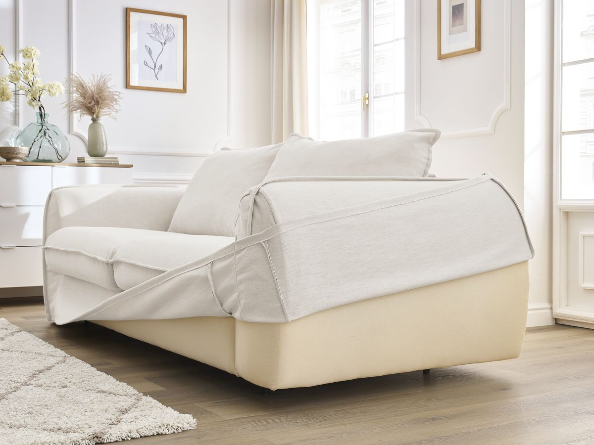 Canapé droit convertible ARCHIMEDE ouverture express déhoussable