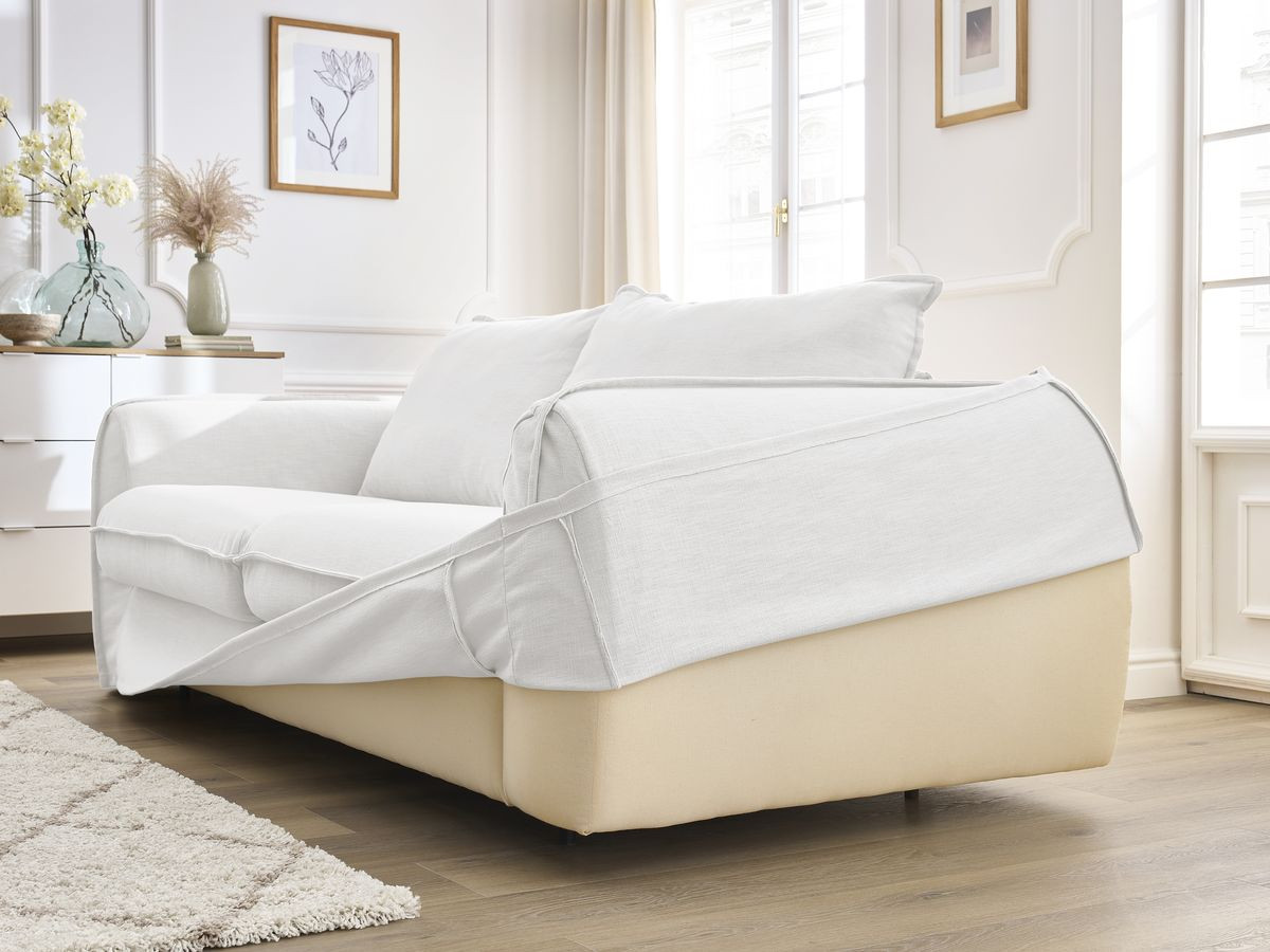 Canapé droit convertible ARCHIMEDE ouverture express déhoussable