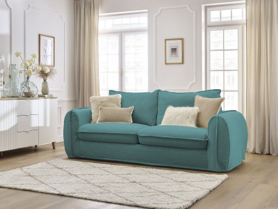 Canapé droit convertible ARCHIMEDE ouverture express déhoussable