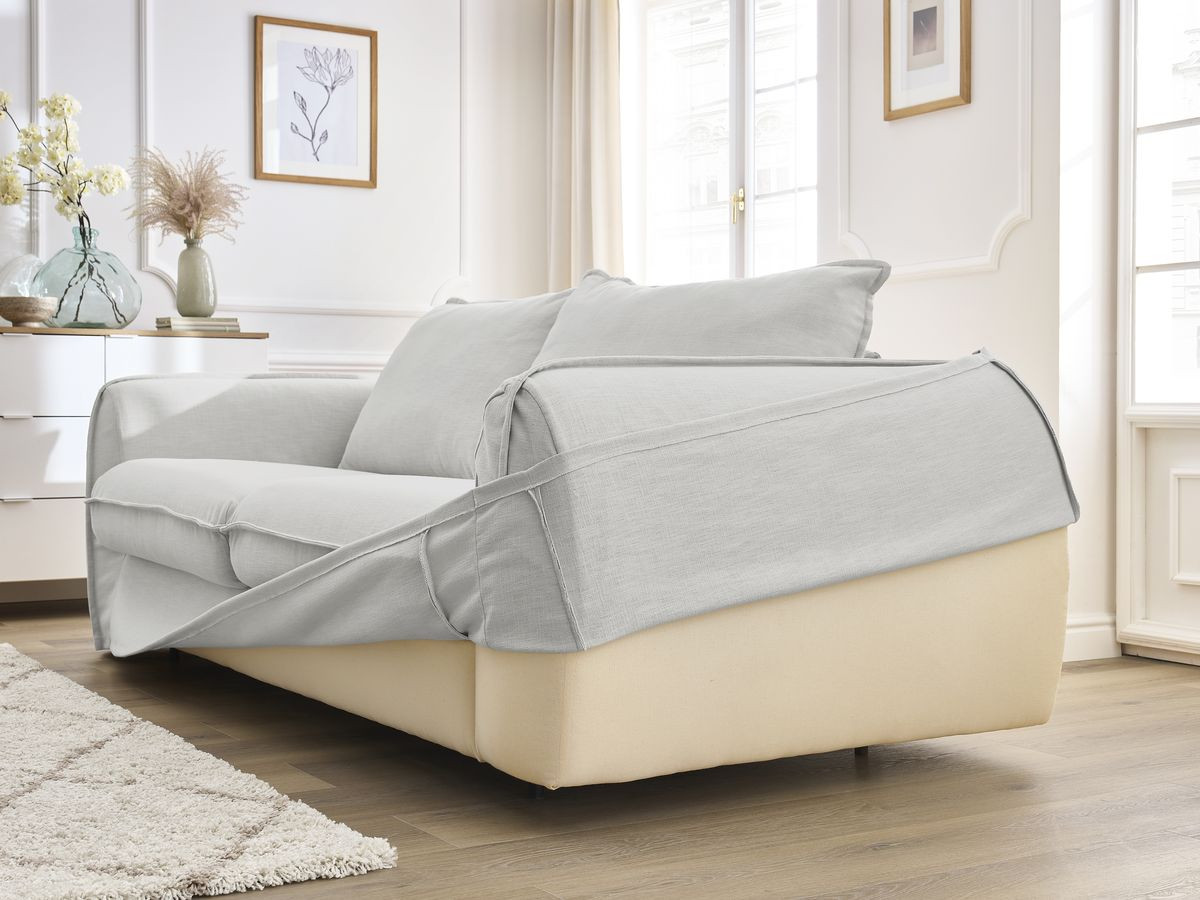 Canapé droit convertible ARCHIMEDE ouverture express déhoussable